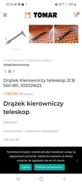 Drążek kierowniczy teleskop