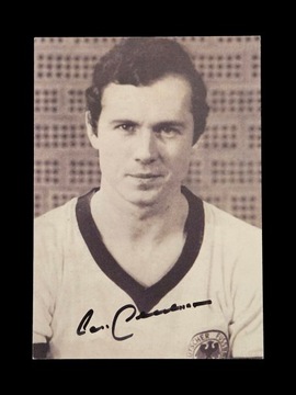 Franz Beckenbauer fotografia AUTOGRAF