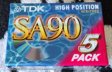 Kasety magnetofonowe TDK SA-90 Chrom
