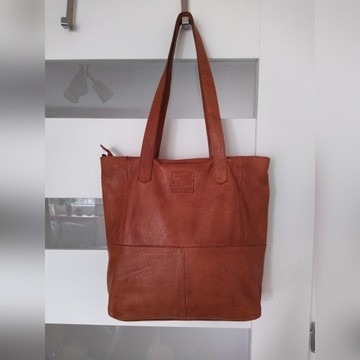 Torba shopper skórzana skóra naturalna LEGEND 