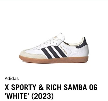Adidas Samba OG Sporty & Rich White Black