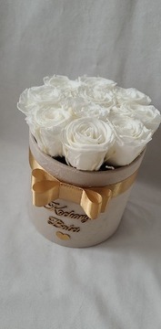 Flower box z oryginalnych wiecznych róż 