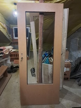 Drzwi 80 cm Używane Bez szyby