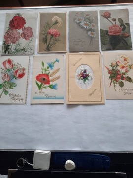 pocztówki z kwiatami.