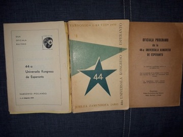 MATERIAŁY 44-go KONGRESU ESPERANTO w j. esperanto