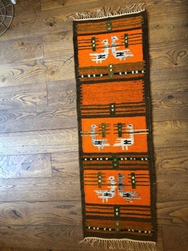 Vintage kilim H. Sułkowska "Tańczące ptaszki" 