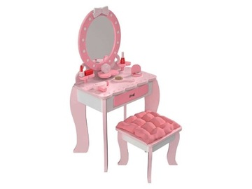Playtive Drewniana Toaletka z dużym lustrem i tabo
