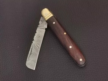 scyzoryk nóż składany ze stali DAMASCEŃSKIEJ 16 cm