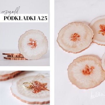 Podkładki pod kubek rosegold A25 Holika