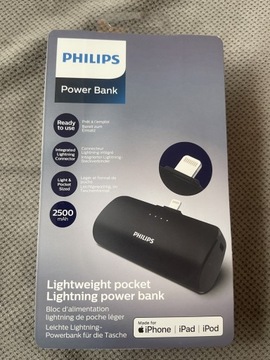 PHILIPS Mini Power Bank do iPhone Lightning przenośna ładowarka zewnętrzna