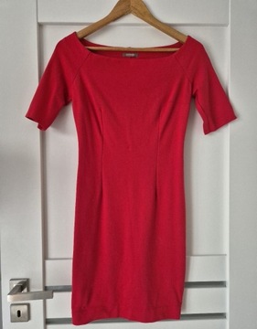 Czerwona dopasowana sukienka ORSAY XS/S