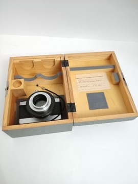 Kamera i pudełko Carl-Zeiss do mikroskopu 