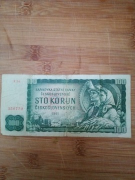 100 Koron Czechosłowackich z 1961r