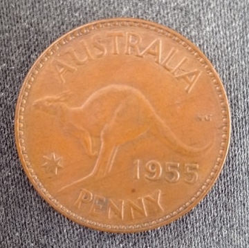 Australia 1 Penny 1955r Elizabeth II 