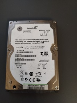 Dysk Seagate Momentus 5400.4 250GB SATA II 2,5"