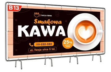 Baner Reklamowy Gastronomia 150*100cm 680g m2