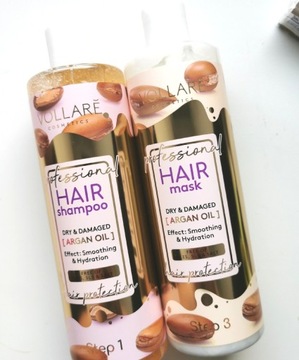 Nowy zestaw do włosów szampon i maska olej arganowy