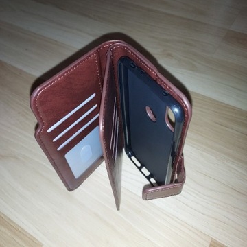Etui portfel z klapką skórzane Xiaomi Redmi Note 6