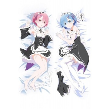 Re:Zero Rem Anime Dakimakura 140x40cm Poszewka