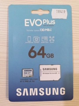 Karta microSD Samsung EVO Plus 64 GB