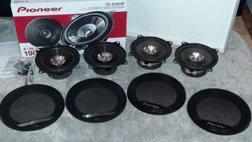 Głośniki samochodowe Pioneer 4 szt. | 10 cm | TS-G1010F + TS-G1021I