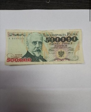 Banknot 500 000 złotych 
