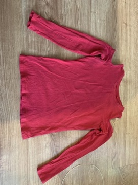 Bluzka bluzeczka czerwona 146 odkryte ramiona