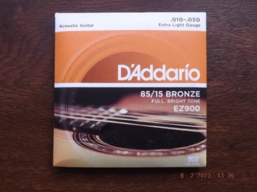 Struny D'Addario EZ900 do gitary akustycznej 10-50