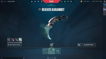 KONTO VALORANT 21 SKINY | KARAMBIT REAVER | EU