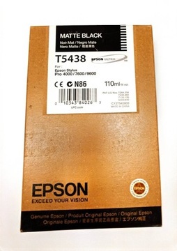 Tusz Oryginalny EPSON T5438 MATTE BLACK