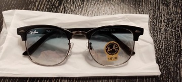 Nowe okulary rayban clubmaster czarne damskie M