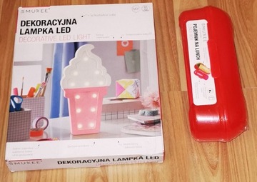 DEKORACYJNA LAMPKA LED+POJEMNIK NA LUNCH SMUKEE