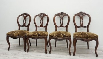 Antyk, Zabytkowe 4 Krzesła z lat 30-tych. 