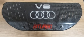 ORYGINALNA OSŁONA SILNIKA RS6 CARBON dekoracja Audi RS6 4B 4.2 V8 quattro