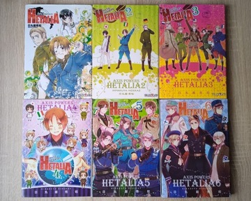Manga Hetalia Axis Powers - tomy 1-6 (komplet)
