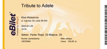 Bilety na koncert Tribute to Adele 