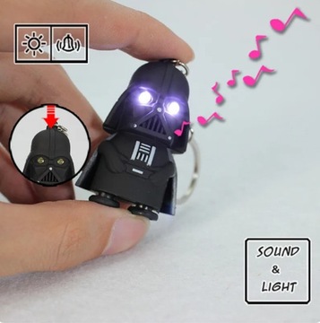 Brelok Darth Vader led, Star Wars,dźwięk i światło