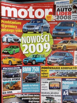 Czasopismo MOTOR 2008 (36 Egzemplarzy)