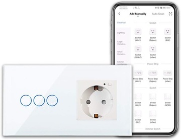CNBINGO Gniazdko i inteligentny włącznik światła