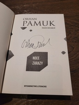 Orhan Pamuk Noce zarazy + autograf noblisty