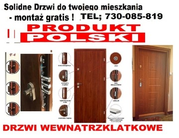 DRZWI zewnętrzne drewniane i metalowe z MONTAŻEM