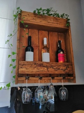 Półka skrzynka na wino