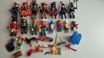 Zestaw 16 szt figurek Playmobil STAN IDEALNY 