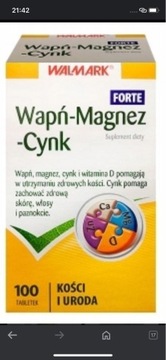 Wapń, magnez, cynk, mangan i witamina D 5w1