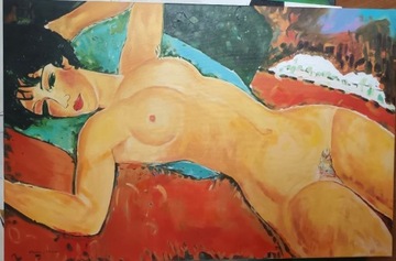 Kopia obrazu Modiglianiego Czerwony akt