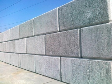 Klocki betonowe, mur oporowy 140x70x72cm