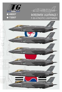 F-35A Pacific Lightnings TG Decals 1/72 