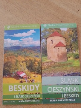 Śląsk i Beskid Cieszyński mapy