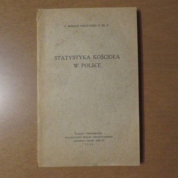 M. Pirożyński Statystyka Kościoła w Polsce [1935]
