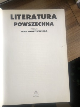 Literatura powszechna Jan Tomkowski